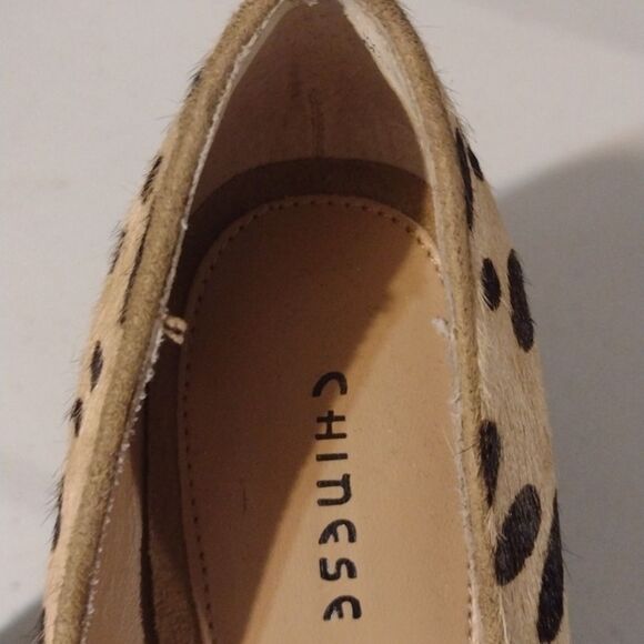 Chinese laundry leopard cheetah animal print w platforms high heel - Picture 5 of 14